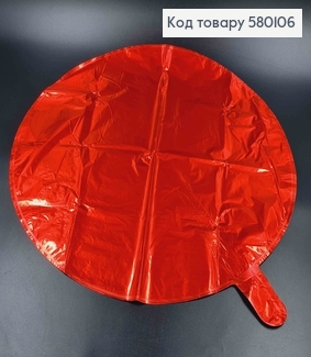 Набір фольгованих кульок 5шт. червоного кольору, круглої форми 580106 фото
