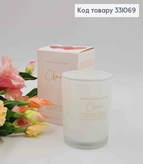 Аромасвічка (для неї) Clair (floral orangblossom,vanilla,caramel,patchouli...),220г/43год 331069 фото