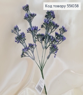 Искусственный цветок мимоза фиолетовая пластик из 5 веточек 32см 551038 фото