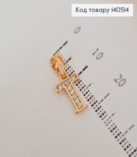 Кулон буква Т с камешками Xuping 140514 фото