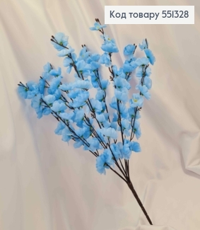 Искусственная композиция Сакура с Голубыми цветочками (9 веточек), высота 53см 551328 фото