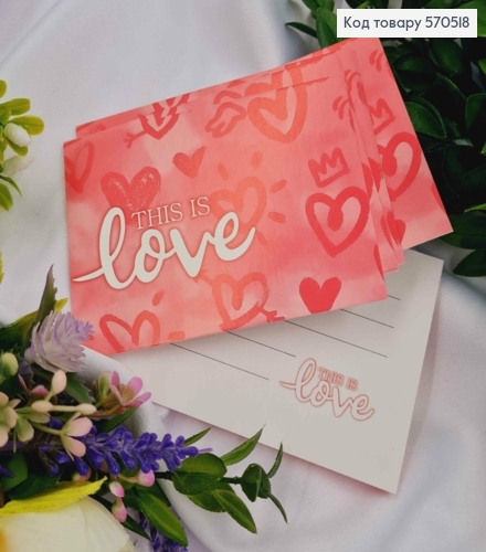 Мини открытка (10шт) "This is love" 7*10 см, Украина 570518 фото 1
