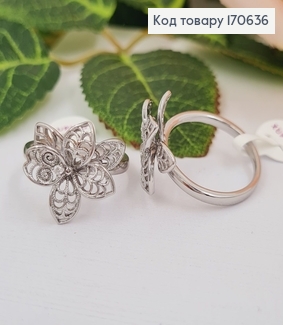 Перстень родований Квітка, Xuping  170636 фото