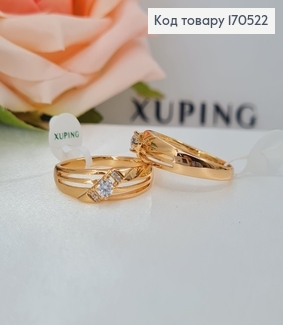 Перстень з  камінцями Xuping 18K 170522 фото