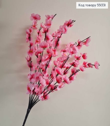 Штучна композиція Сакура з Блідо-рожевими квіточками (9 гілочок), висота 53см 551331 фото 2