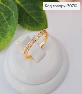 Перстень "Витонченність" з камінцем Xuping 18K 170710 фото