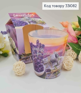 Аромасвічка стакан   LAVENDER SOAP (homemade lavender soap from sunny Provance)115г/30год 331082 фото