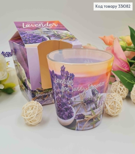Аромасвічка стакан   LAVENDER SOAP (homemade lavender soap from sunny Provance)115г/30год 331082 фото 1