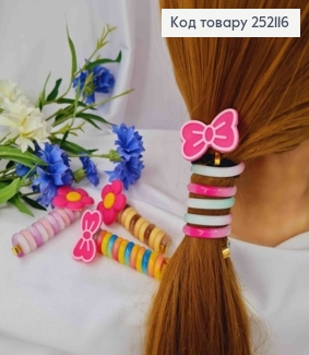 Аксесуар для волосся Пружинка, з Квіточками, різнокольорові в асортименті 252116 фото