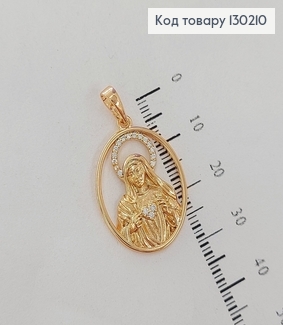 Іконка Божа  Мати 2,3*2см медичне золото Xuping  130210 фото