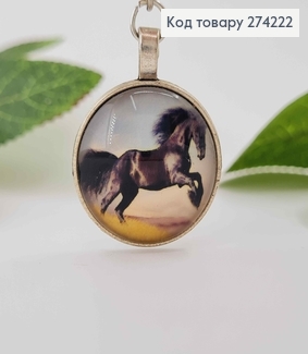 Брелок  З Чорним конем, 3,5 см. 274222 фото