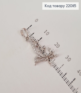 Кулон Бабочка с камешками родованное  Xuping 220115 фото