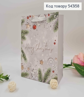 Пакет бумажный, "Merry Christmas" в ассорт. 18*24*8,5см 543158 фото