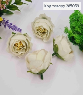 Штучний додаток Піоновидна Троянда ФІСТАШКОВОГО кольору, 4*4см 285039 фото