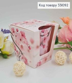 Аромасвічка стакан CHERRY BLOSSOM (sakura pink), 115г/30год. горіння, Польща 331092 фото