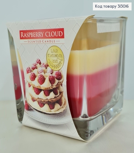 Аромасвічка стакан RASPBERRY CLOUD170 г/32год., snk 80-329  BISPOL  313016 фото 1