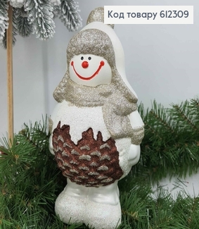 Новогодняя игрушка Снеговик Блеск, 28*15см, Украина 612309 фото