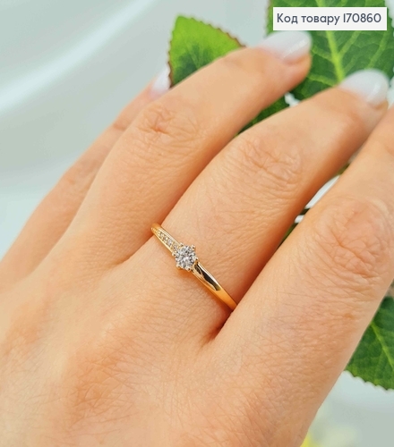 Перстень, "Віола" гарним камінцем, Xuping 18K 170860 фото 1