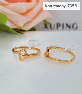 Перстень з одним камнем  Xuping 18K 170521 фото