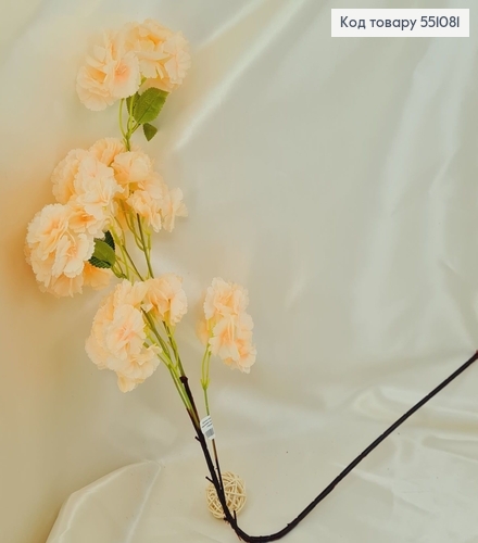 Штучна квітка сакури персикової на металевому стержні 95см 551081 фото 1