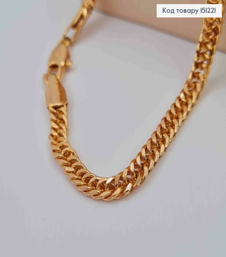 Браслет ПАНЦИРНЕ плетіння, ширина 4мм, довжина 19см, Xuping 18K 151221 фото 2