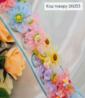 Набір дитячих резинок, Кольорові квіточки, 20шт/наб. 261253 фото