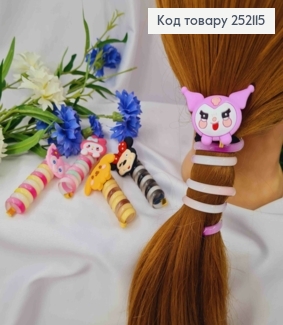 Аксесуар для волосся Пружинка, з Мульт героями, різнокольорові в асортименті 252115 фото