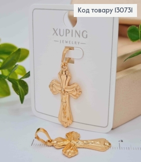 Хрестик з розп'яттям, розмір 2,9*1,7см,  Xuping 18K 130731 фото