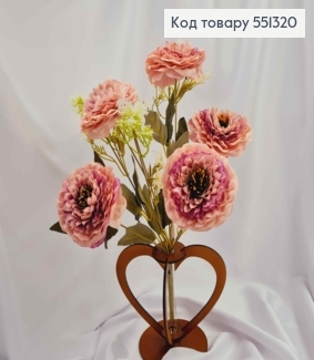 Искусственная композиция Майоры, цвет ПУДРА, 5 цветочков, высота 40см 551320 фото