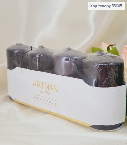 Набір свічок  Artman 4 шт мікс чорних 6х90 4х48г фото 1