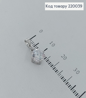Кулон  з камінцем 0,6см  медзолото Xuping  220039 фото