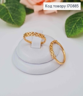 Перстень Тоненький Ланцюжок, Xuping 18К 170885 фото