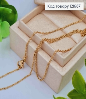 Ланцюжок Якірне плетіння, ширина 1мм, довжина 45см, Xuping 18K 121687 фото