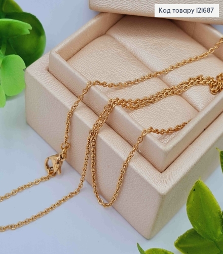 Ланцюжок Якірне плетіння, ширина 1мм, довжина 45см, Xuping 18K 121687 фото 1