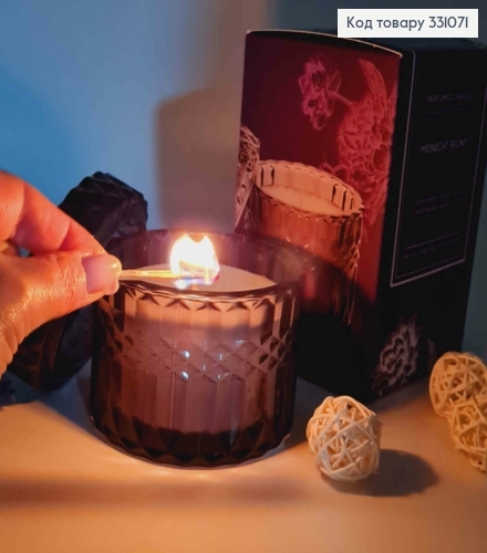 Парфумована  свічка з кришкою, СОЄВА, MIDNIGHT PEONY (dark peony,musk,rose,cedarwood,water) 331071 фото 2