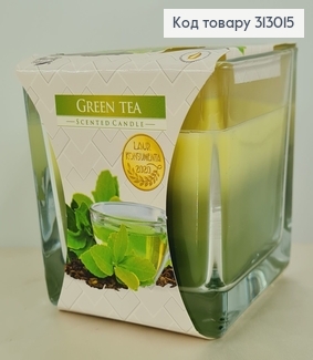 Аромасвічка стакан GREEN TEA 170 г/32год., snk 80-83  BISPOL  313015 фото