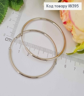 Серьги родовые, кольца 4,5см, Xuping 181395 фото