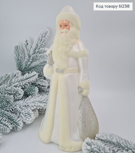 Новогодняя фигура Дед Мороз  Белый Большой, 33*22см, Украина 612318 фото 1
