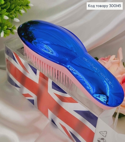 Щетка для волос, Tangle Teezer, Розово-Синий(металлик), большая(21*8), качественная 300145 фото 1