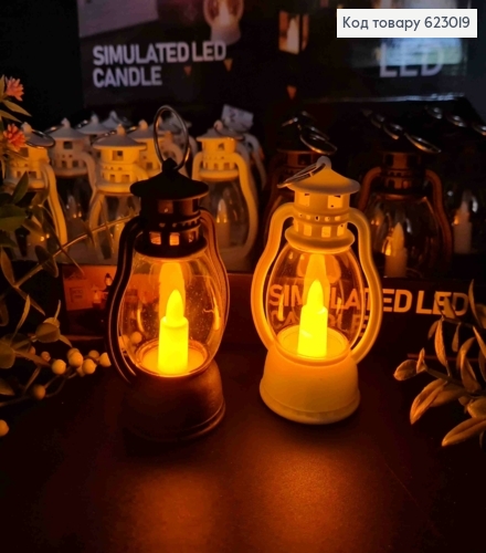 Декоративний LED ліхтарик з ефектом горіння свічки теплого кольору, 9,5см, Кольори в асортименті 623019 фото 1