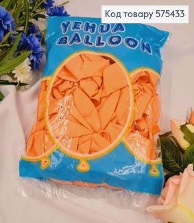 Воздушный шар латексный 12' YE HUA, Пудрового цвета, 100 шт 575433 фото
