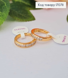 Перстень на фалангу "Диво" з камінцями 13 розмір Xuping 18K 170711 фото