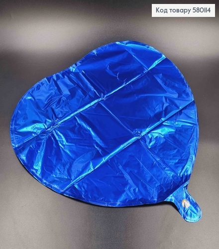 Набор фольгированных шариков 5шт. Синий цвет, в форме сердца 580114 фото 1