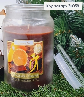 Аромасвічка в банці Chocolate-Orange, BISPOL  500 г/ 100год.горіння, snd 99-340 311058 фото