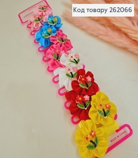 Резинка детская цветная Солнишко с цветочком 12 шт / уп. 262066 фото