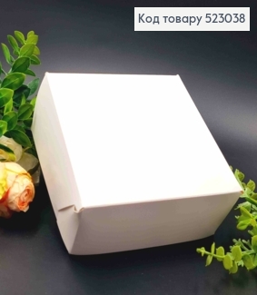 Подарункова складна коробка, Білого кольору, 15*15*6см 523038 фото