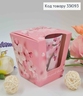 Аромасвічка стакан CHERRY BLOSSOM (sakura pink blush), 115г/30год. горіння, Польща 331093 фото