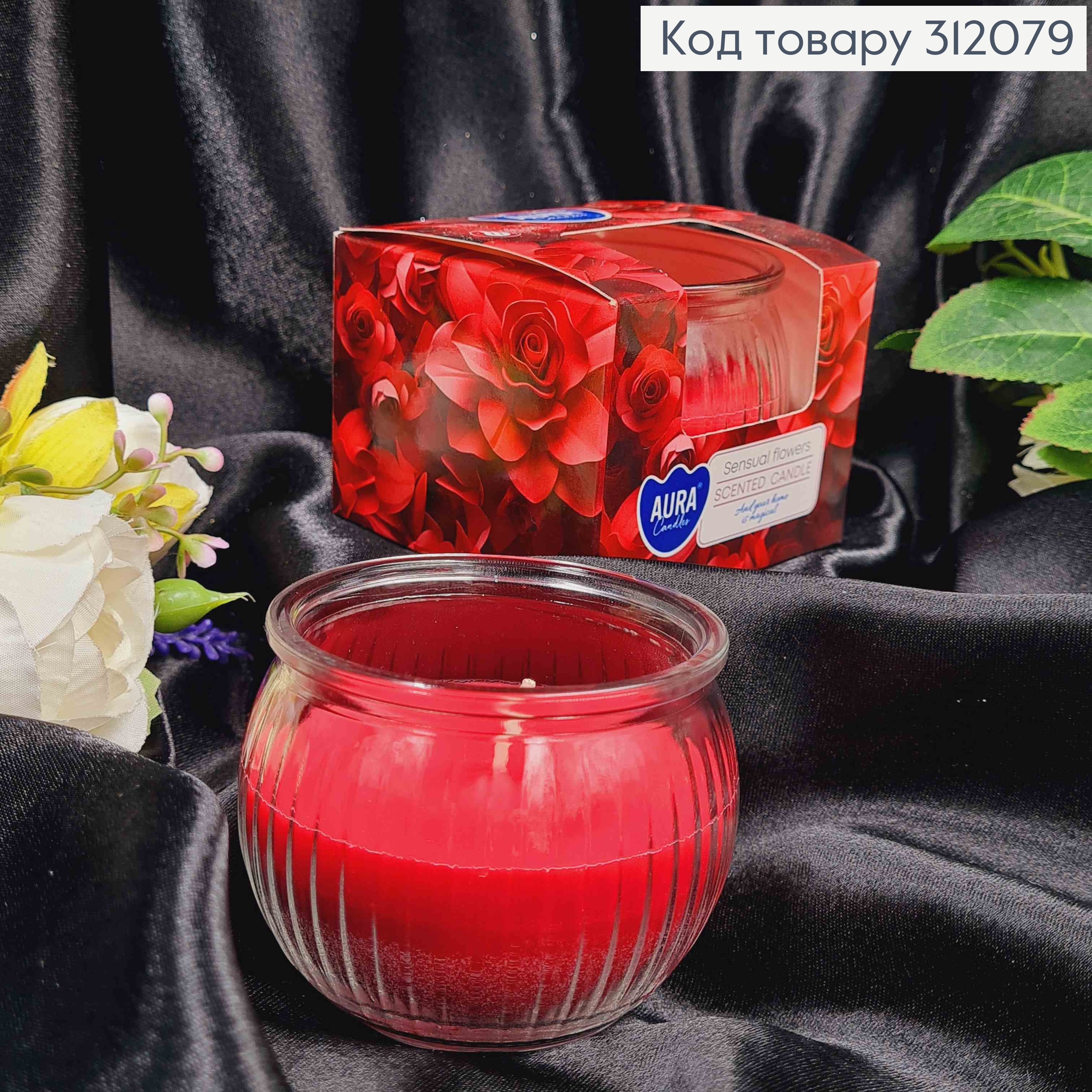 Аромасвічка стакан AURA "Sensual flowers", 80 г/18 годин, 69-420 312079 фото 2