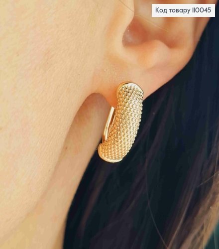 Сережки "Грейс", довжина 2,1см, англійська застібка, Xuping 18K 110045 фото 1