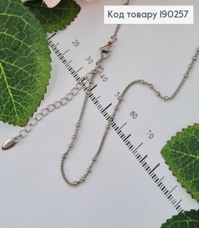 Ланцюжок родований, якірне плетіння з шайбочками, 45+5см, Xuping  190257 фото